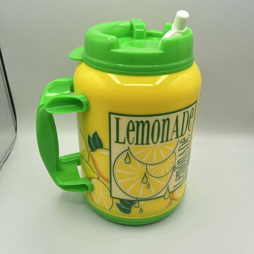 LEMONADE Whirley Drink Works 64 oz Tanker Insulated Mug with Lid & Straw